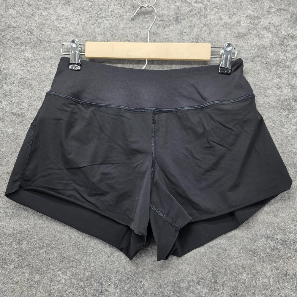 NOBULL Shorts Womens S Black 3 In Running Athletic Lined Pockets Elastic Waist